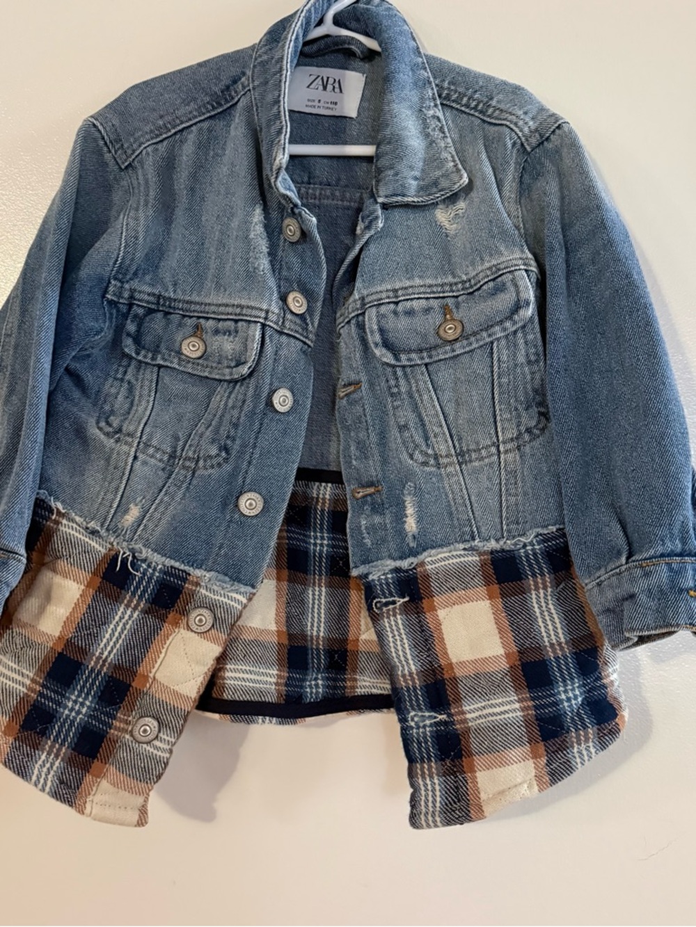 ZARA Kids | Denim Jacket & Plaid Jacket | Size 6